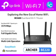 Tp-Link Archer BE220 BE3600 3.6 Gbps Dual-Band Wi-Fi 7 Router Full Gigabit Ports EasyMesh-Compatible