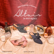 Alova Special Edition Altair Heels Flat Crystal Heels Wanita