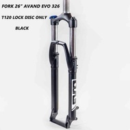 Evo 26 Disc Brake Oversize Black Suspension Fork