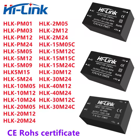 Free ship 5pcs/lot *Manufacturer HLK-5M05/PM01/10M05/20M05 Hi Link 5W 10W 3W 20W AC-DC Step down swi