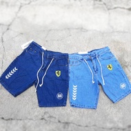 Men's short jeans, light blue jeans, dark blue shorts