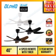 ALPHA 40" Remote Ceiling Fan with 4 Speed - Model: Cosa-Xpress
