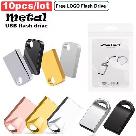 10PCS/LOT Metal Universal USB Flash Drive 128GB 64GB 32G 16G 8G 4G 2G 1G 512M 256M 128M Portable U D