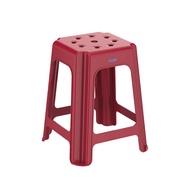 Duramax Square Stool / Chair (Red/White)