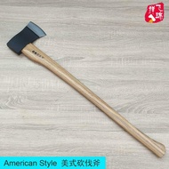 New American Style Large Chopping Axe Logging Axe Fire Axe Open Mountain Axe Chopping Wood Axe Forge