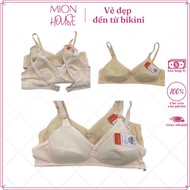 Women's thin 2-layer B Cup bra made of cotton without underwire, big size bra, light and airy A688 b
