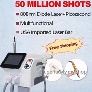 Warranty】808 Diode Laser 2 in 1 Laser Hair Removal Pico-second Tattoo Removal Skin Rejuvenation Mach