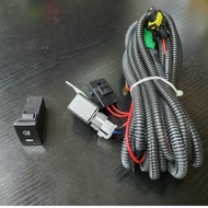 WIRA WAJA VIOS CITY FOG LAMP HEAD LAMP SOCKET CABLE RELAY H1 H3 H7 H11 CAR 12V 40A FULL SET WITH SWI