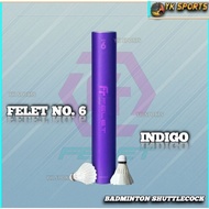 FELET SHUTTLECOCK NO.4 GREEN & FELET SHUTTLECOCK NO.6 INDIGO BADMINTON