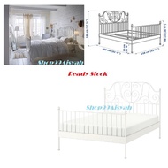 Bed Frame Queen Katil  Besi  Putih  ( SELF COLLECT )