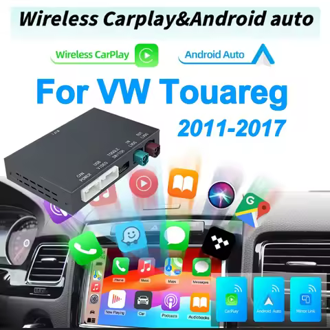 Wireless Carplay Android Auto car module for Volkswagen Touaregwith 8inch 2011-2017 support camera A