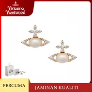 Vivienne Westwood Empress Dowager ADA Earrings, Spherical Design, Brass, Women's, White