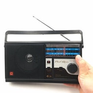 珠江牌收音機復古老式手提老年人調頻交直流插電大型臺式FM兩波段