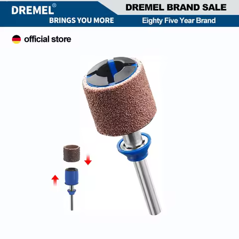 Dremel EZ407SA EZ Drum Sanding Band and Mandrel Compatible With All Dremel 1/2-Inch 60 120 240 Grit 
