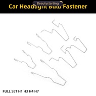 BEAUTYSTARTING 6Pcs Car Headlamp Light Bulb Retainer Spring Clips Buckles Metal Headlight Bulb Sprin