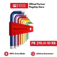 9pcs Set PB Swiss Tools Hexagon Allen Key L-wrenches PB 210.H-10 RB