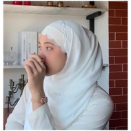 VEIL/SHAWL SULAM CHIFFON READY STOCK VEIL SULAM KLASIK OFFWHITE