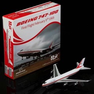 HX Boeing Original Factory N7470 B747-100 First Flight Polished Version/Museum Coating 1: 400 Airpla