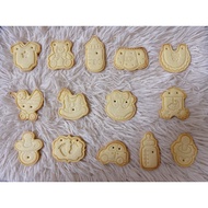 Baby Shower cookies for 4 months baby (12 pcs)收诞饼 / 收涎饼干 (12片)(随机款式)