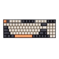REDRAGON WIRELESS KEYBOARD (คีย์บอร์ดไร้สาย) K669 ZIGGS PRO (BLACK-WHITE-ORANGE) (RED SWITCH RGB EN/