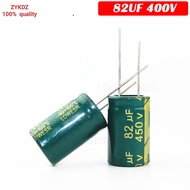 10PCS Aluminum electrolytic capacitor 82UF 400V 450V high frequency low resistance long life 400V 45