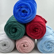 Velvet Chunky Yarn 20m, Chunky Yarn beludru, Chunky Yarn Velvet, Chunky Bag Material Premiumbeludru