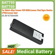 New BATT99 BATT69 Medical Battery 10.8V 6750mAh for Welch-Allyn Connex VSM 6000,Connex Vital Signs M