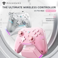 MACHENIKE G5 Pro Max Gaming Controller With Charging Dock RGB Wireless Gamepad Hall Effect Joystick Trigger For Switch PC Phone