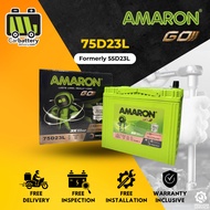 Installation Provided Amaron GO 75D23L 55D23L Car Battery Bateri Kereta Proton Exora Preve Toyota Ve