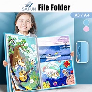 【SG】A3/A4 Picture Album Folder Art Paper Storage Organizer Office Folders Painting Storage