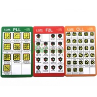 Z-Cube CFOP PLL F2L OLL Rubik's Formula Card Set