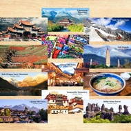 Yunnan Souvenir Fridge Magnet Door Food Culture 10 cm x 5