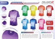 เสื้อกีฬา เสื้อฟุตบอล ไซส์เด็กคอกลม Poligan S PS025  Football Jersey Poligan S PS025