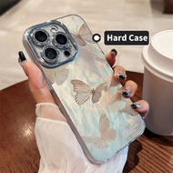 Casing iPhone 11 13 14 15 16 Pro Max Ladies vintage butterfly Laser Case For iPhone 13PM 16PM 15PM 1