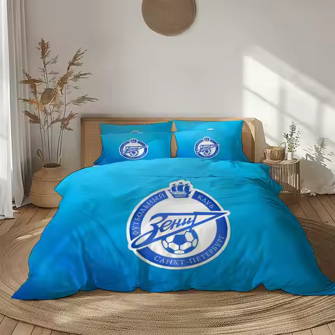 Zenit Saint Petersburg Duvet Cover Set EU Single Double King US Twin Full Queen Size Bedclothes