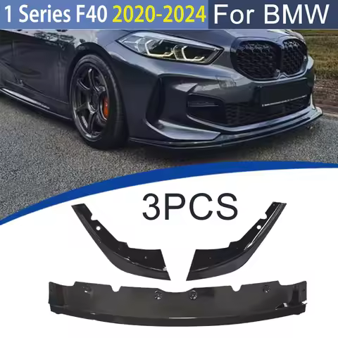 Front Bumper Spoiler Lip Splitter Diffuser For BMW 1 Series F40 2020 2021 2022 2023 2024 Auto Access