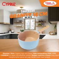CYPRUZ Non-Stick Milk Pan Marble Induction Sauce Pan 16cm SN-0270