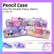 Double Pin Character Pencil Case Fancy Password Magnetic Pencil Case/