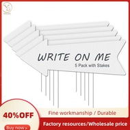 Blank Arrow Yard Signs with Stakes, Blank Yard Signs 5 Pack 17 X 6 Inches White Blank Wedding Direct