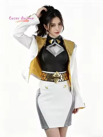 Game Overwatch Vaira Singhania Domina Cosplay Costume Uniform Halloween Carnival Party Christmas Pla