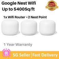 Google Nest WiFi Router (2nd Gen) – up to 5400 Sqft Coverage 1 year warranty