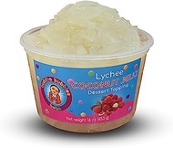 Lychee Fruit Coconut Jelly Dessert Topping by Buddha Bubbles Boba (Lychee Jelly)