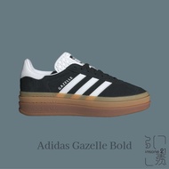 ADIDAS GAZELLE BOLD W Black Sole White Line Caramel Heightened Thick Casual Shoes Women IE0876 [Insa
