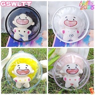 MKOFONU  Outdoor Bag, Transparent 10cm Doll Doll Display Box, Dia. 12/14cm Multicolor Doll Accessori