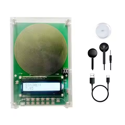 T43C-Adjustable Frequency 0.01-100000Hz Generator 7.83 Hz Schumann Wave Frequency Healer With Integr
