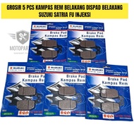 SUZUKI WHOLESALE (5PCS) REAR BRAKE PADS REAR DISPAD SATRIA FU INJECTION FI SGPSUZUKI