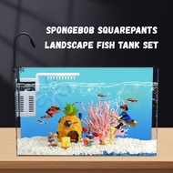 Acrylic Fish Tank Aquarium Plastic Transparent Fish Tank With Filter And Light Eco Landscaping Fish 