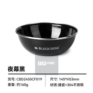 FPSTORE BLACKDOG Cup Bowl Plate Set Outdoor Camping Enamel Portable Cookware khemah Pinggan Mangkuk 