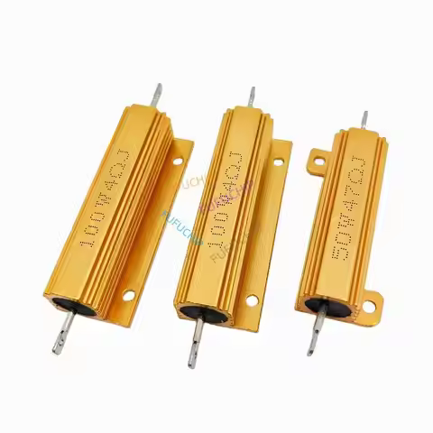Aluminum Power Metal Shell Case Wirewound Resistor 50W 100W 0.01R~100K 1 3 4 6 8 10 20 200 500 1K 10