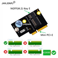 M.2 NGFF key E to Half-size Mini PCI-E Adapter for Wireless 6 AX200, 9260, 8265 ,8260 ,7265 card and